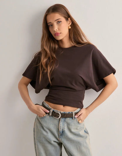 VIONA WIDE SLEEVE OVERSIZED TEE