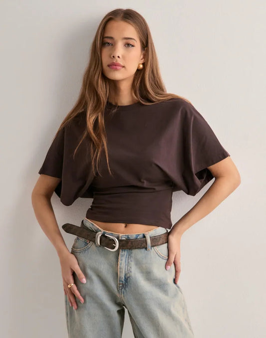 VIONA WIDE SLEEVE OVERSIZED TEE