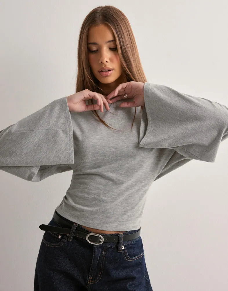 VIONA WIDE SLEEVE OVERSIZED TEE
