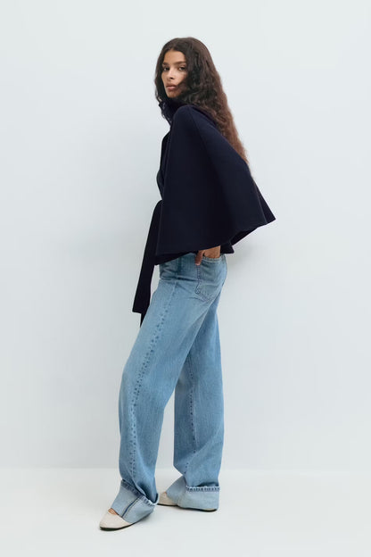 ALEXA BELTED CAPE COAT