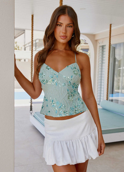 NOVARA SEQUIN STATEMENT TOP