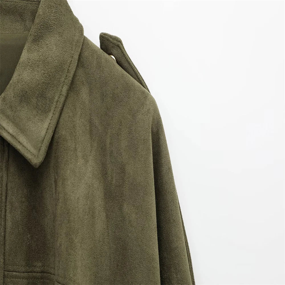 HARLOW FAUX SUEDE JACKET