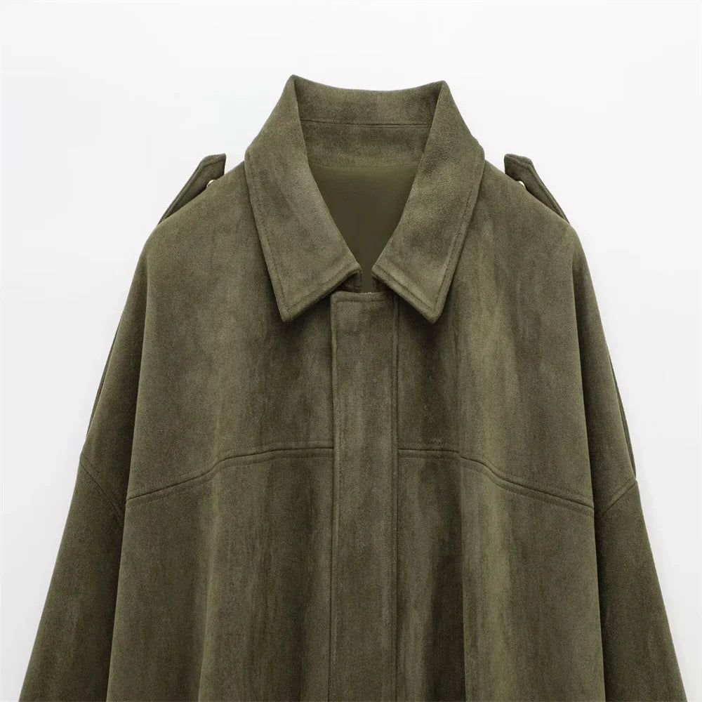 HARLOW FAUX SUEDE JACKET