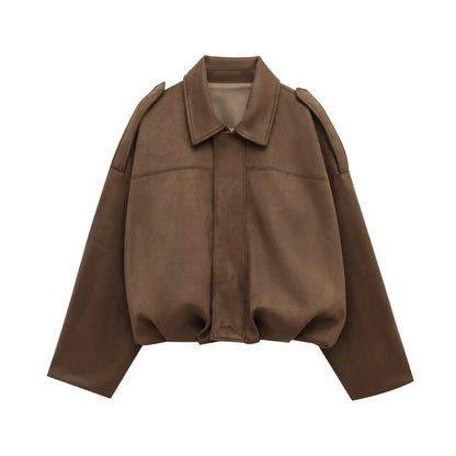 HARLOW FAUX SUEDE JACKET