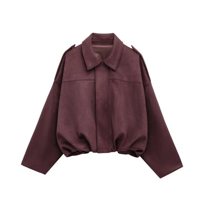 HARLOW FAUX SUEDE JACKET