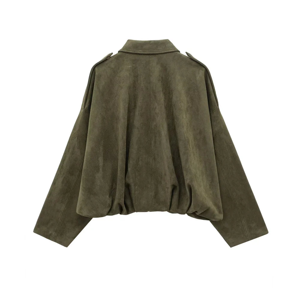 HARLOW FAUX SUEDE JACKET