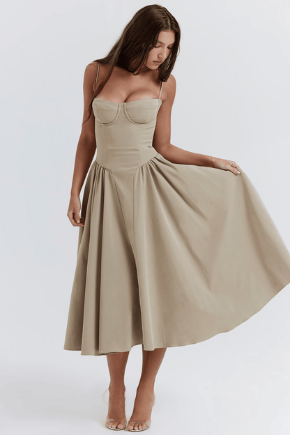 ELARA MIDI CORSET DRESS