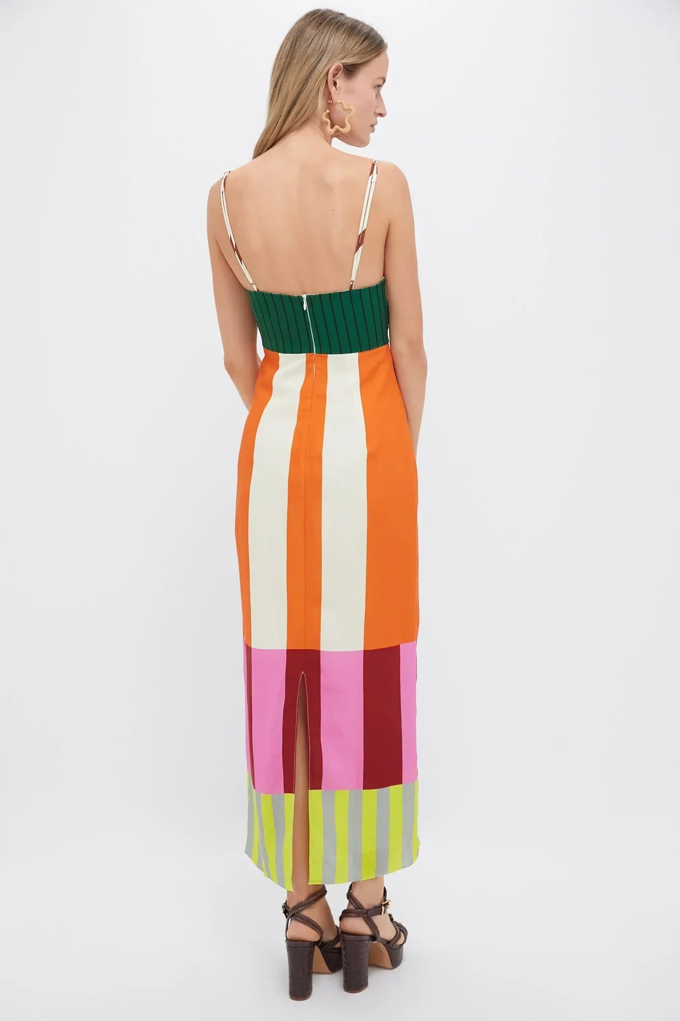 LILY COLOR-BLOCK MAXI DRESS