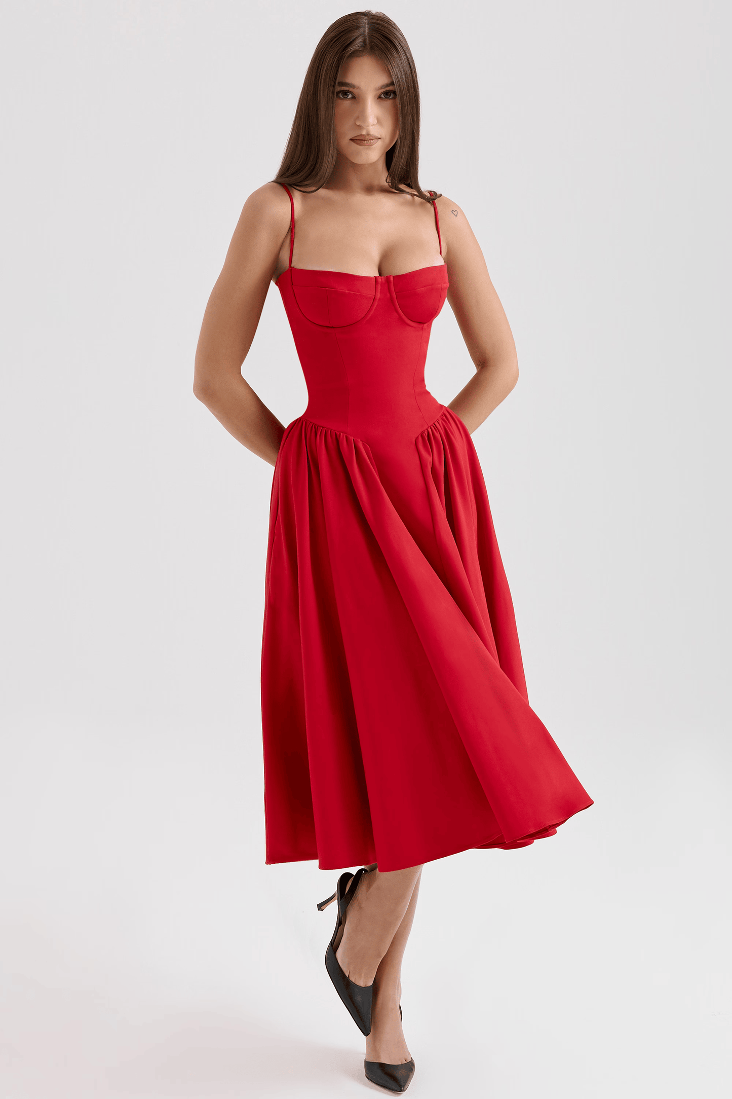 ELARA MIDI CORSET DRESS